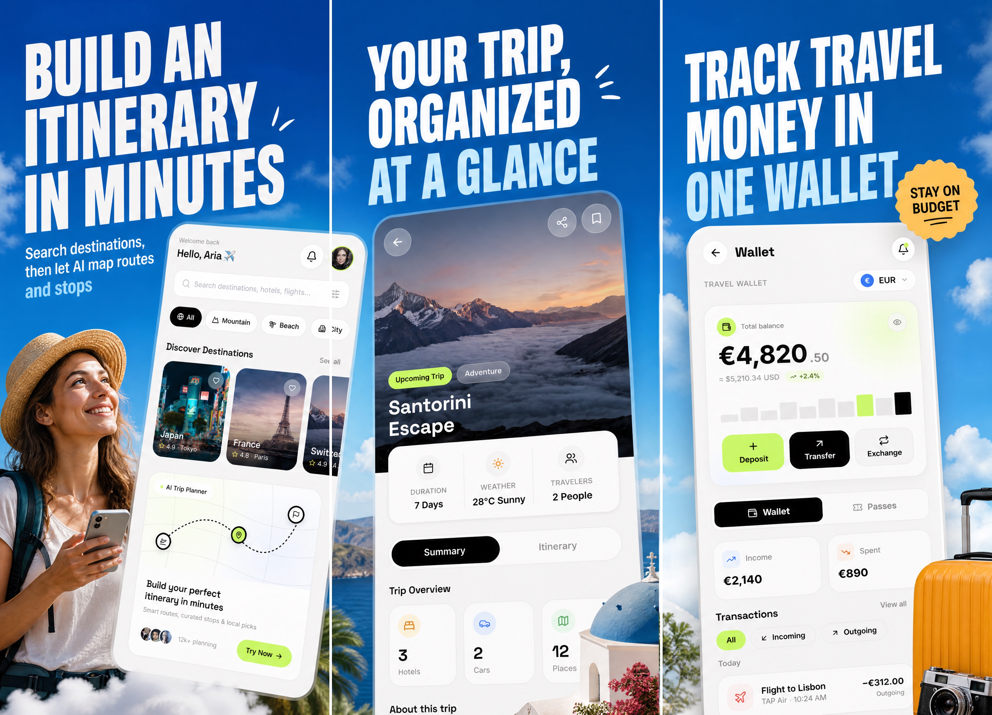 Editorial app screenshot style