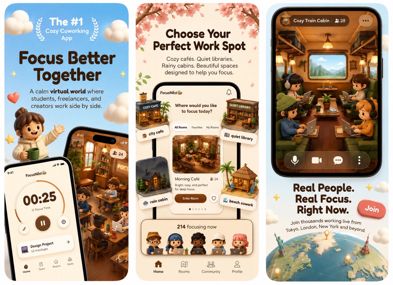 Vibrant app screenshot style